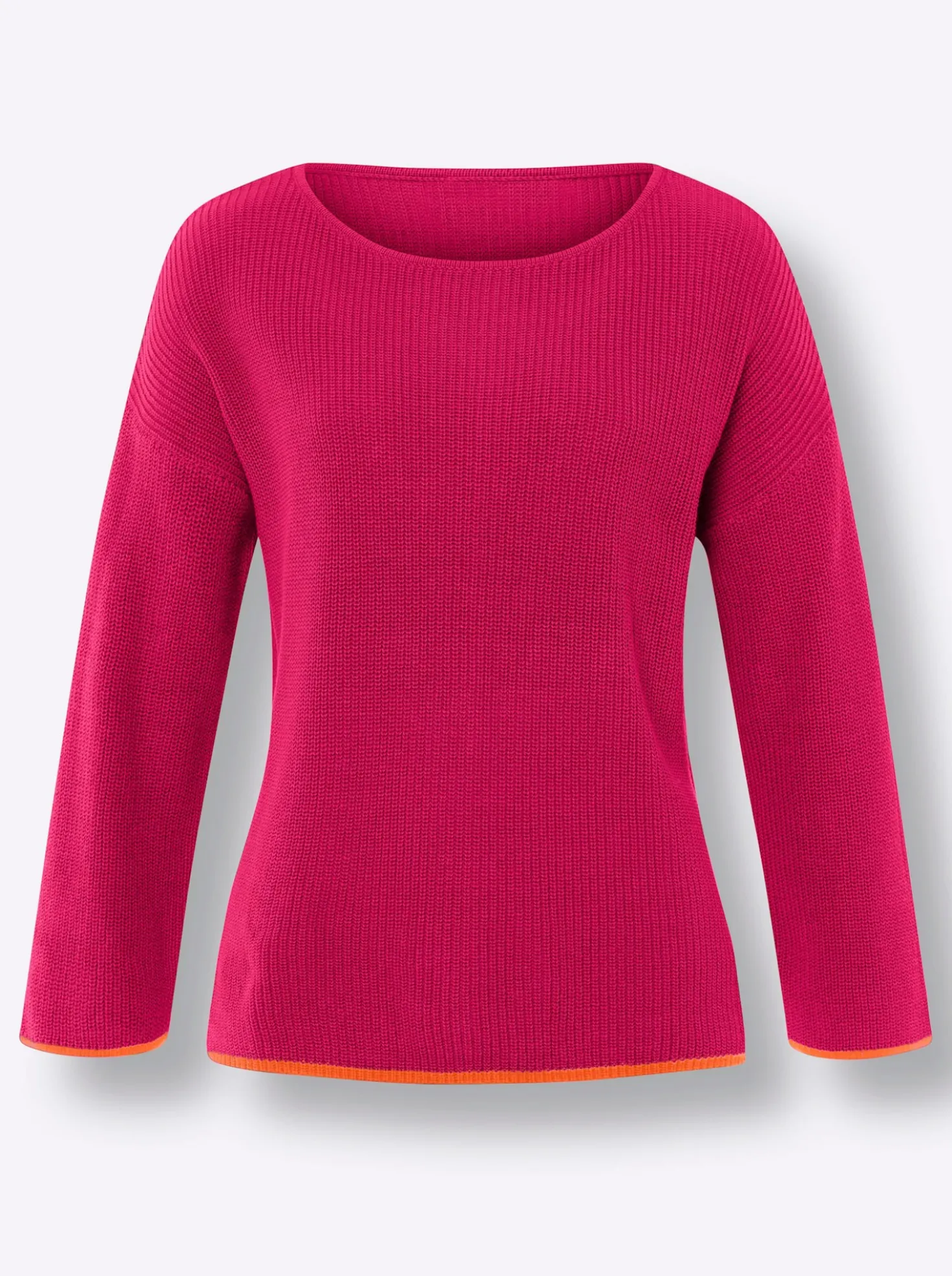 Strickpullover mit 3/4-Ärmeln