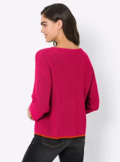 Strickpullover mit 3/4-Ärmeln