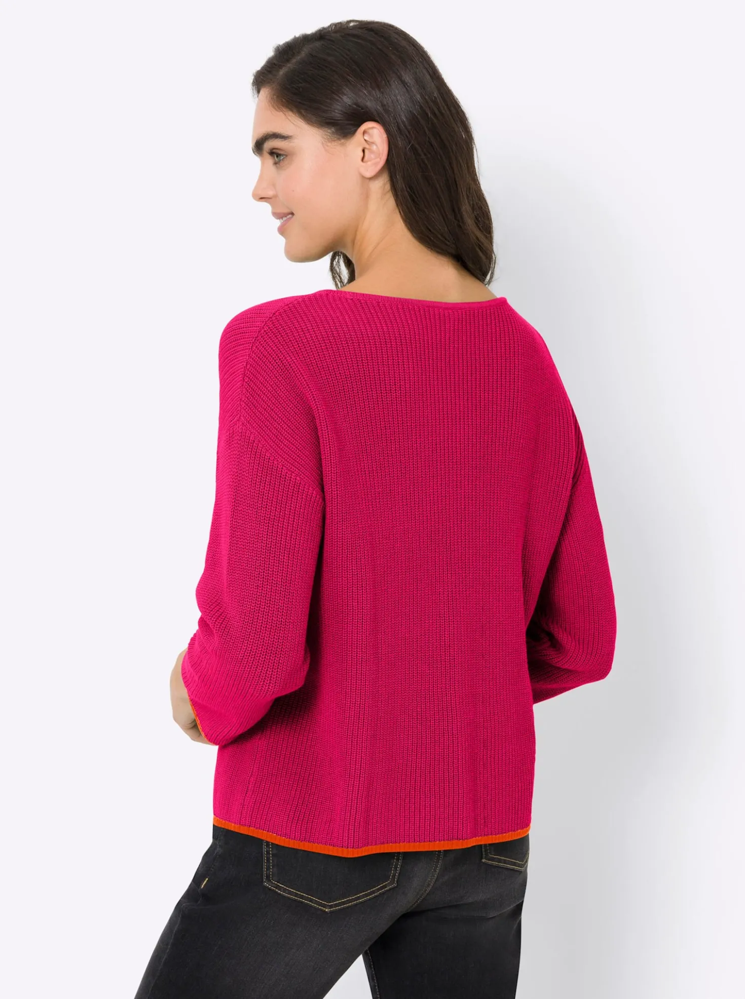 Strickpullover mit 3/4-Ärmeln