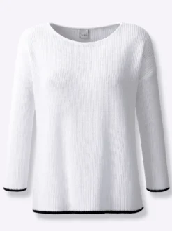 Strickpullover mit 3/4-Ärmeln
