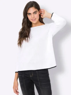 Strickpullover mit 3/4-Ärmeln