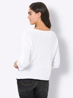 Strickpullover mit 3/4-Ärmeln