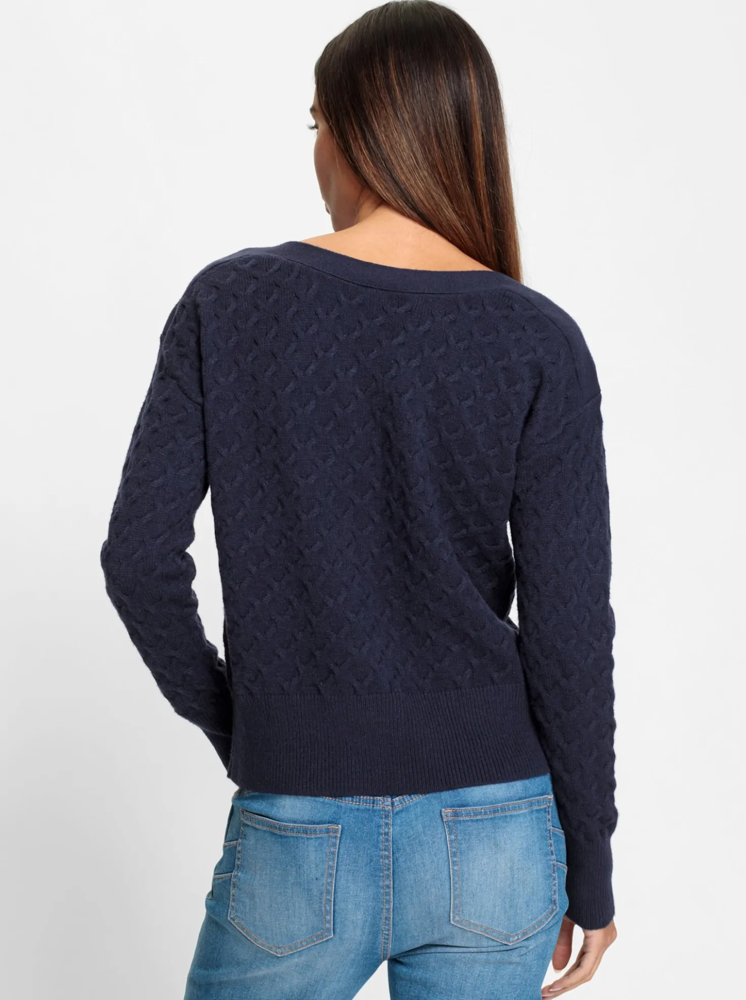Strickpullover mit Strukturmuster