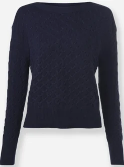 Strickpullover mit Strukturmuster
