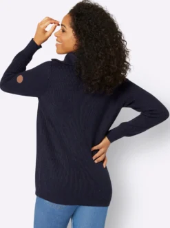 Strickpullover mit Troyerkragen
