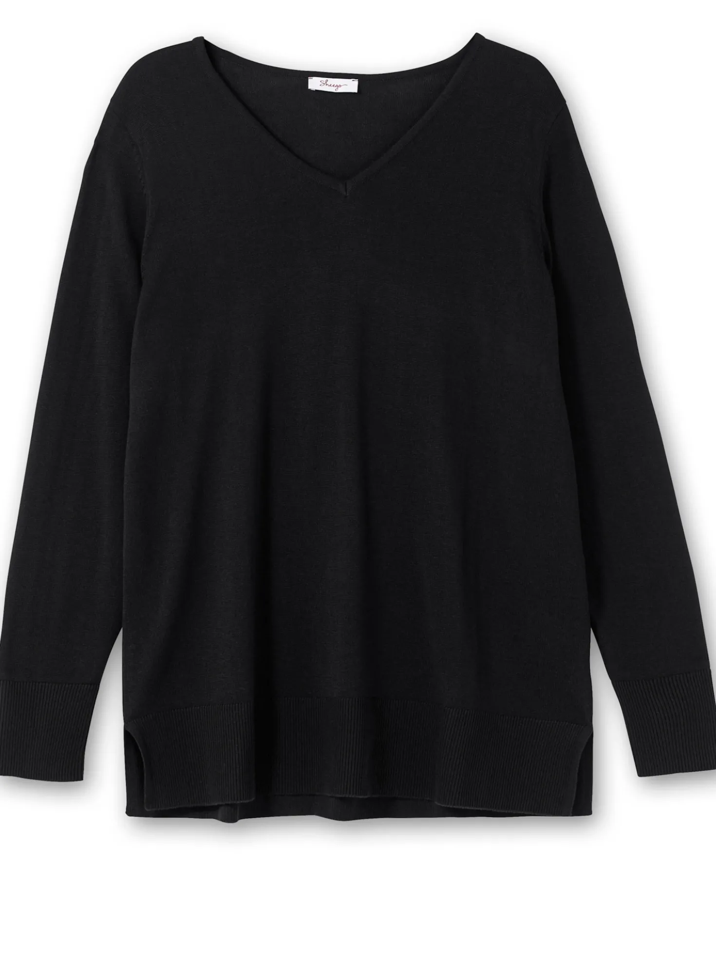 Strickpullover mit V-Ausschnitt