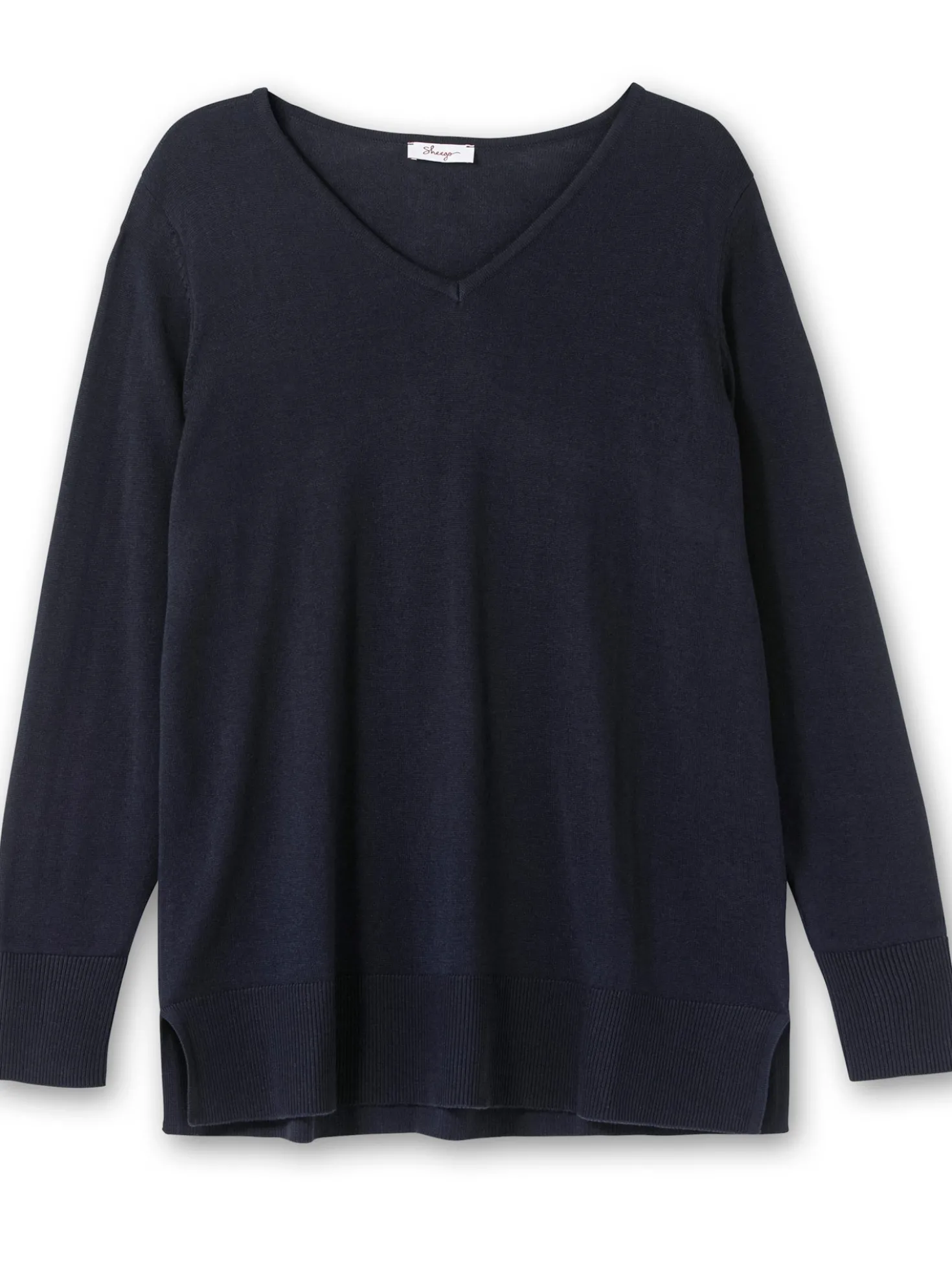 Strickpullover mit V-Ausschnitt