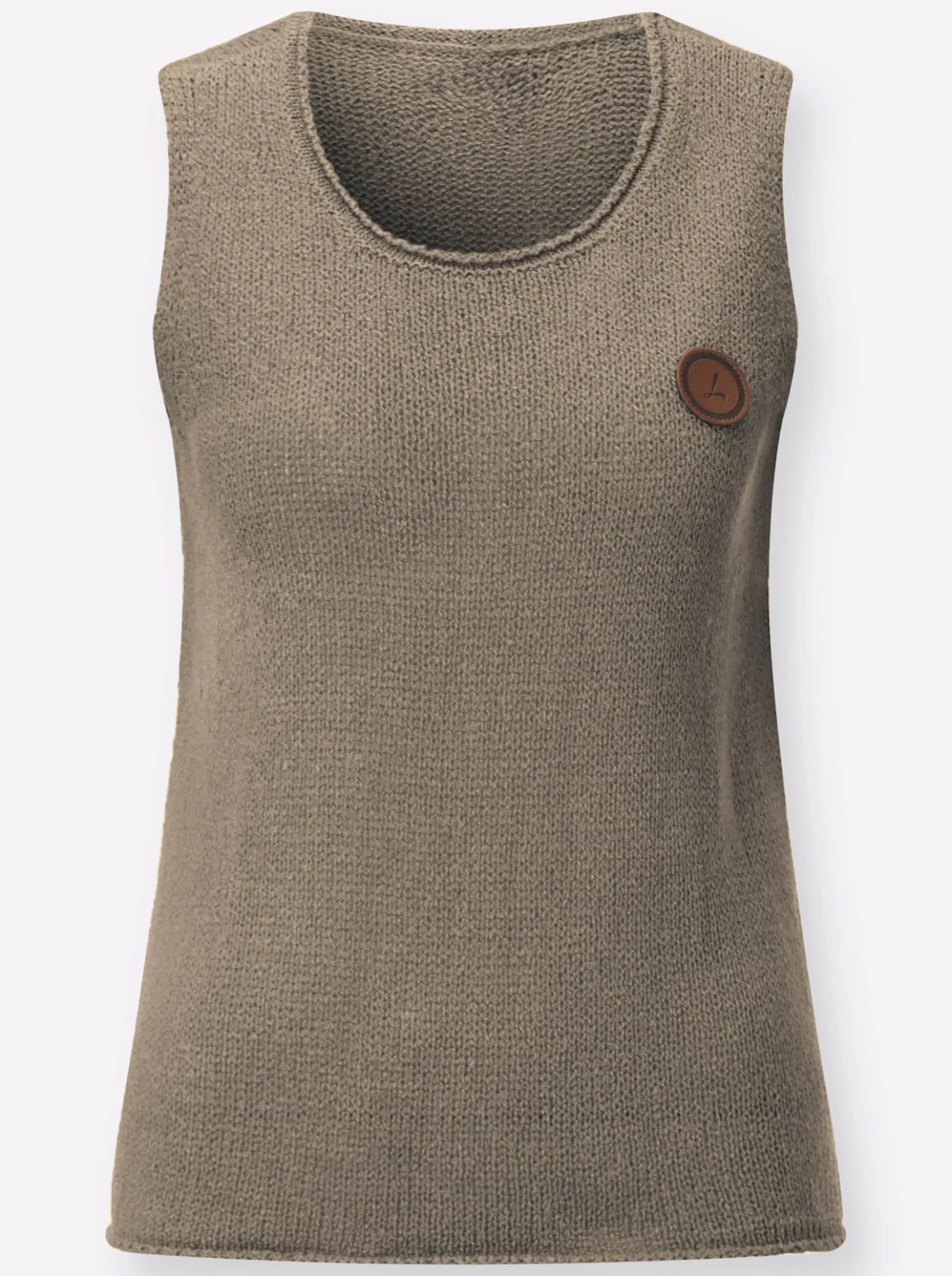 Stricktop mit Rundhals-Ausschnitt
