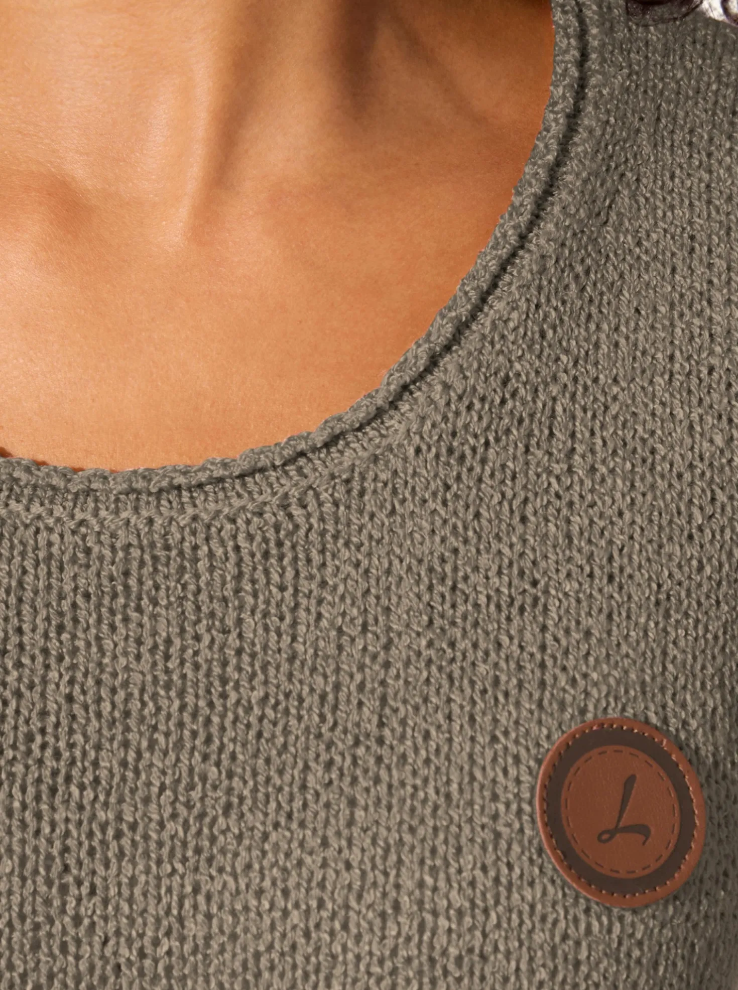 Stricktop mit Rundhals-Ausschnitt