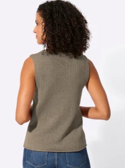 Stricktop mit Rundhals-Ausschnitt