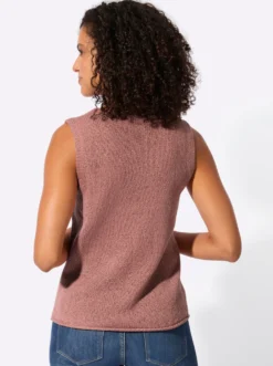 Stricktop mit Rundhals-Ausschnitt