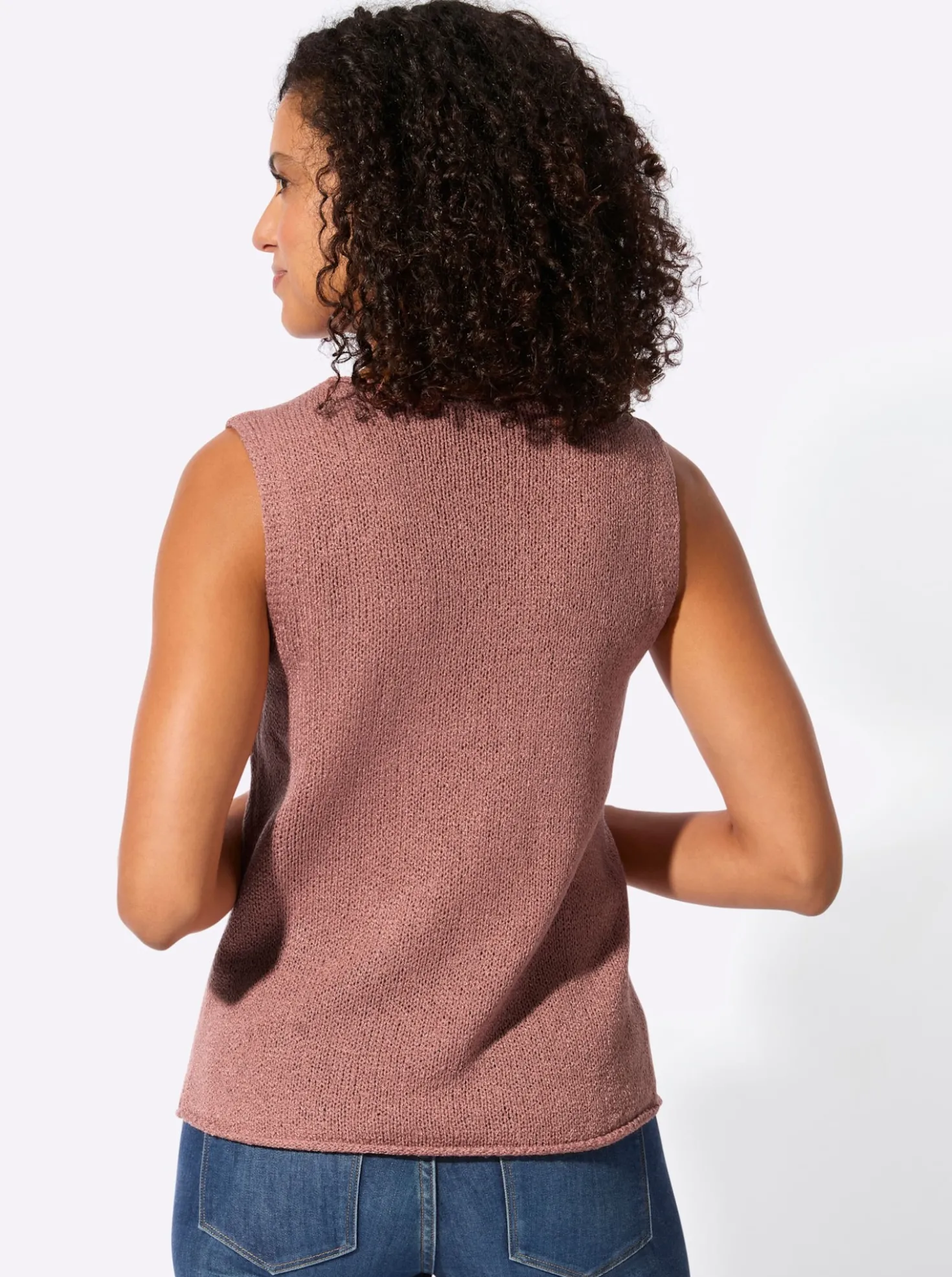 Stricktop mit Rundhals-Ausschnitt