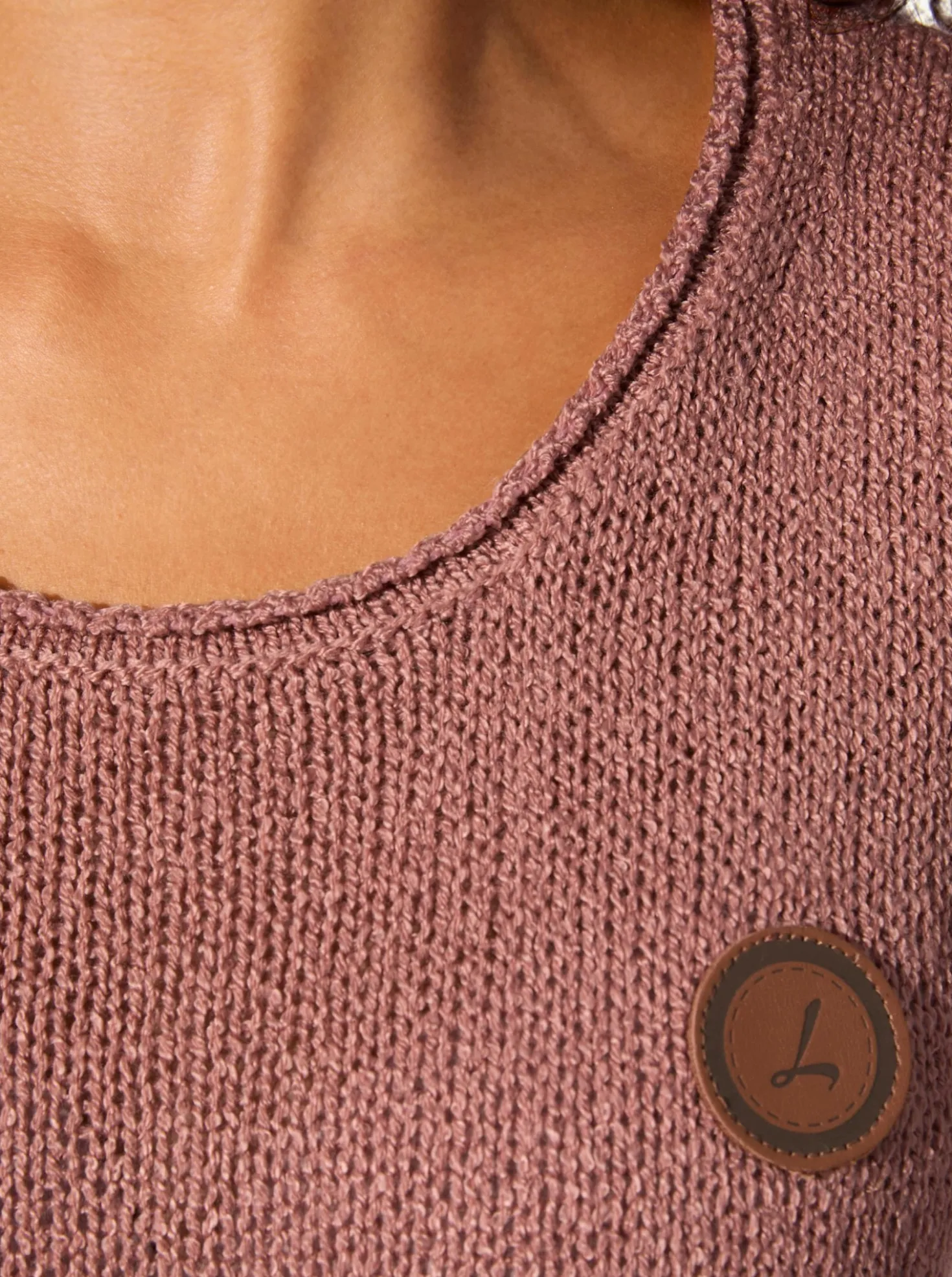 Stricktop mit Rundhals-Ausschnitt