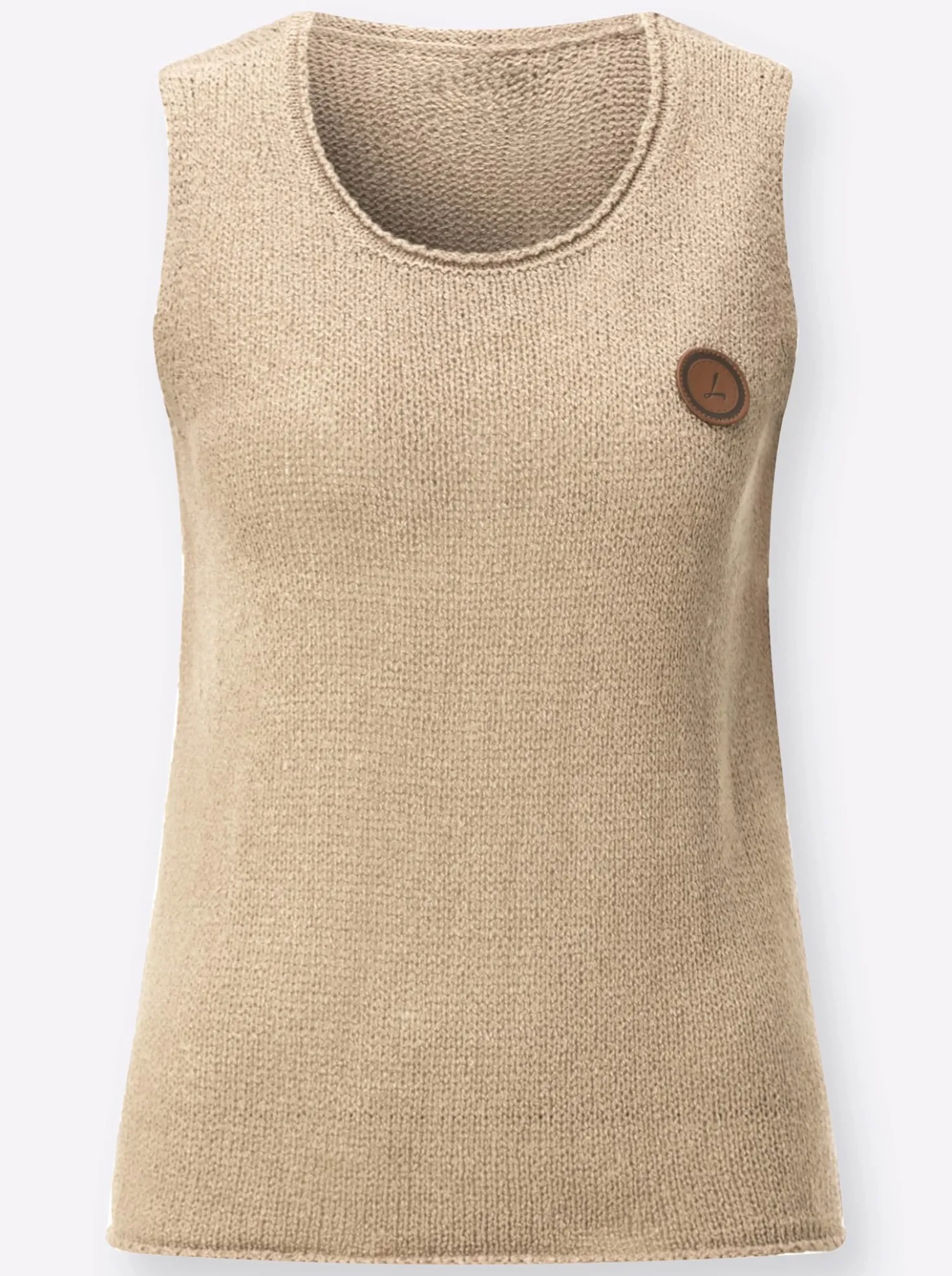 Stricktop mit Rundhals-Ausschnitt