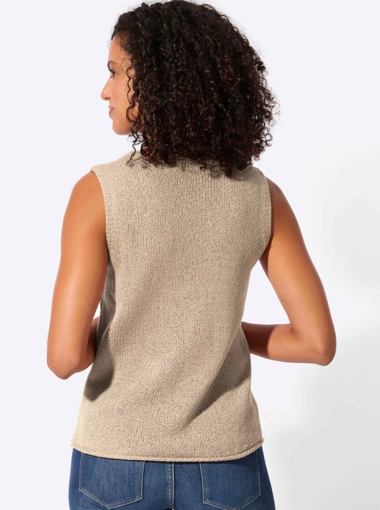 Stricktop mit Rundhals-Ausschnitt