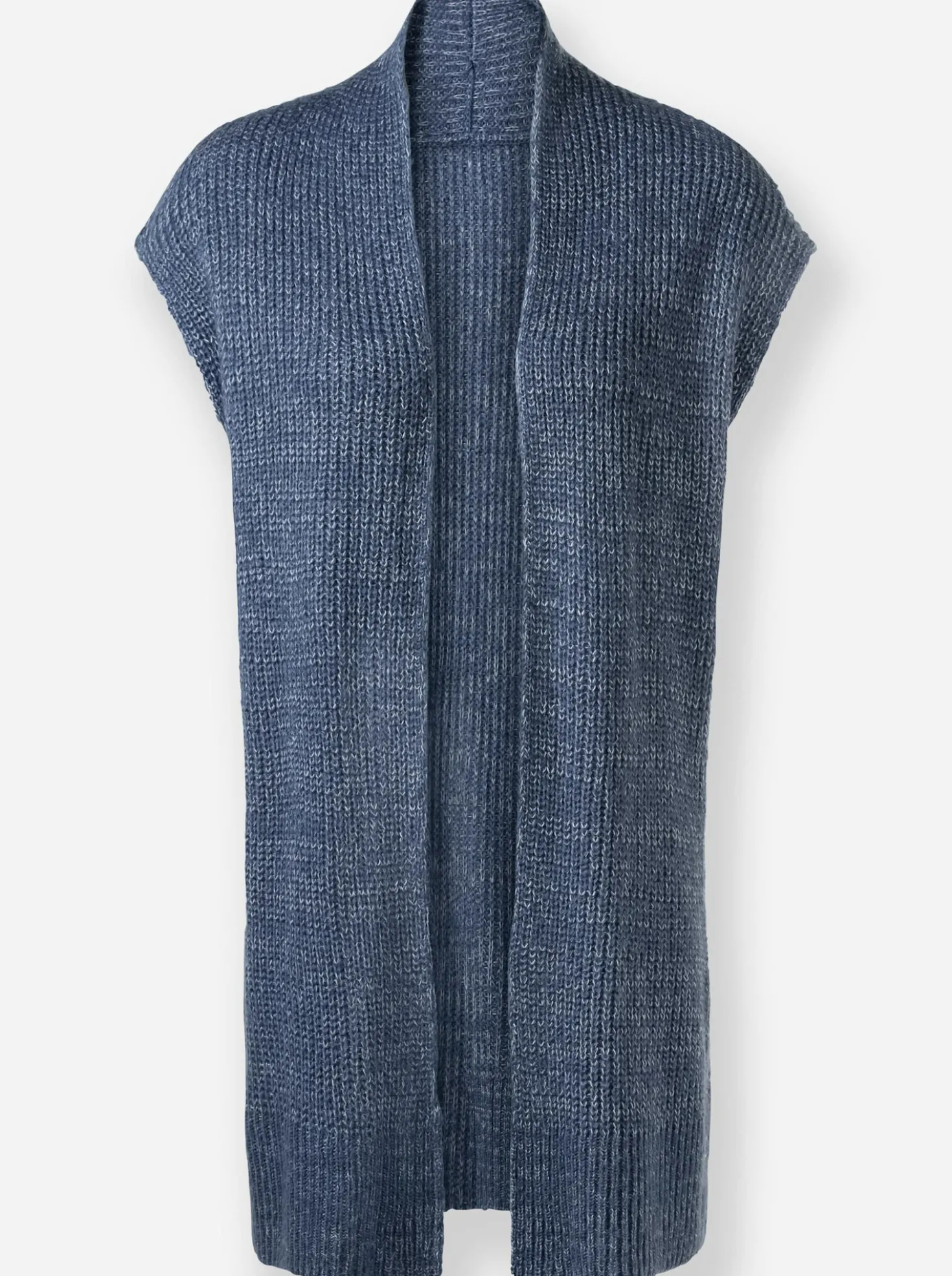 Strickweste aus meliertem Garn