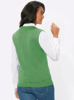 Strickweste mit Reißverschluss