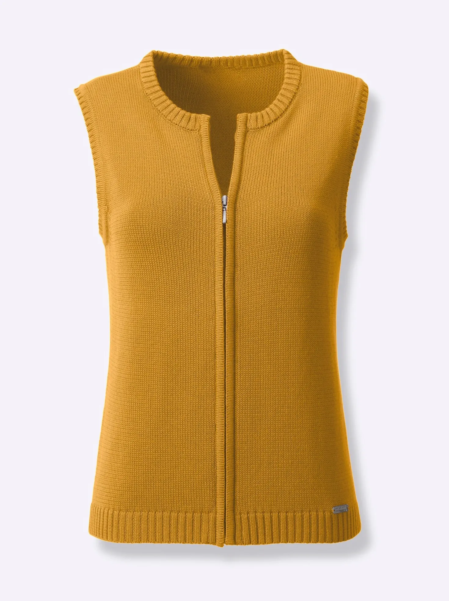 Strickweste mit Reißverschluss
