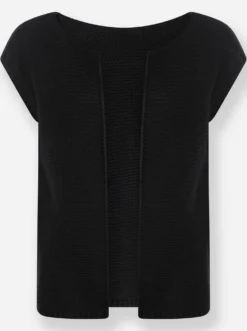 Strickweste mit 30% Schurwolle