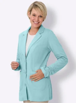 Sweatblazer am Ärmel gerafft