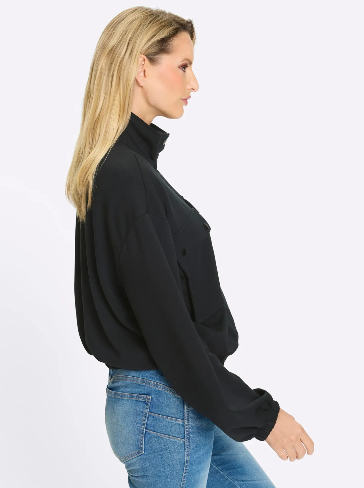 Sweatjacke mit Blasebalg-Taschen