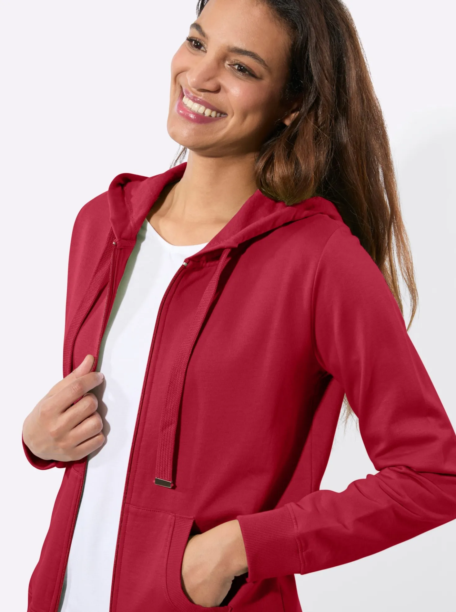 Sweatjacke mit Känguru-Taschen
