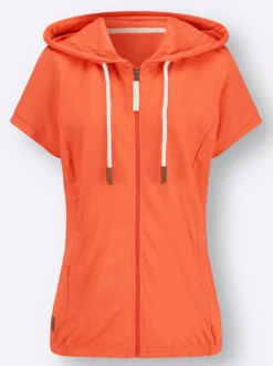 Sweatjacke mit Nahttaschen