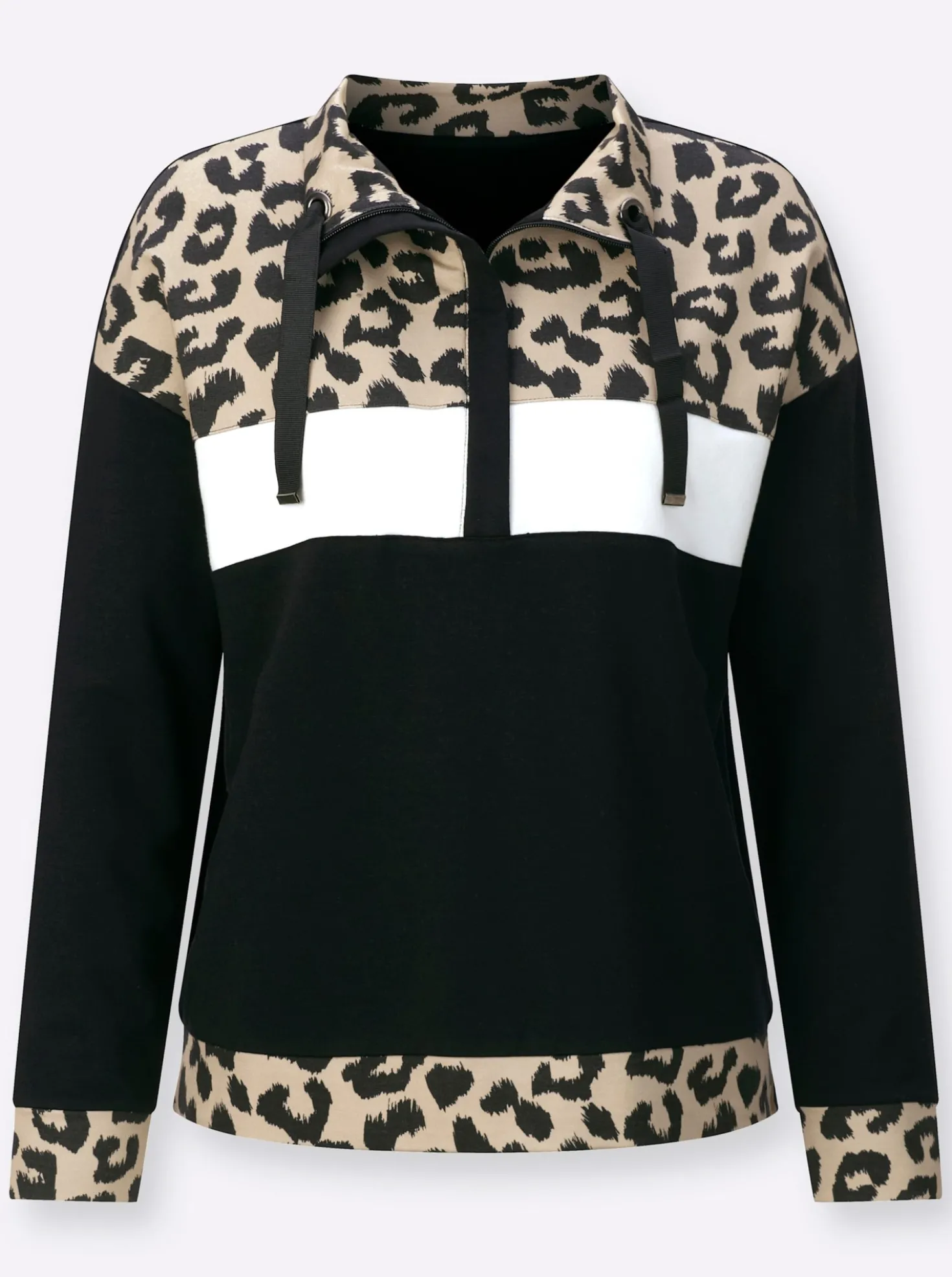 Sweatshirt im hochwertigen Mix mit Modal