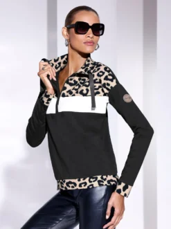 Sweatshirt im hochwertigen Mix mit Modal