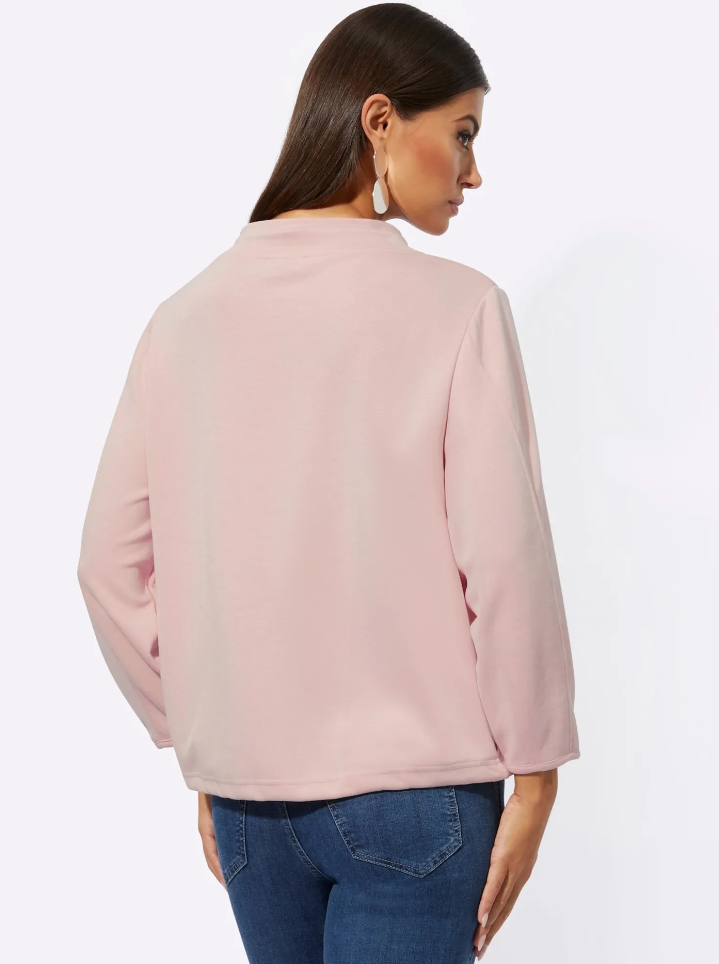 Sweatshirt im softweichen Modal-Mix