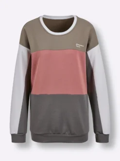Sweatshirt in Colour-Blocking