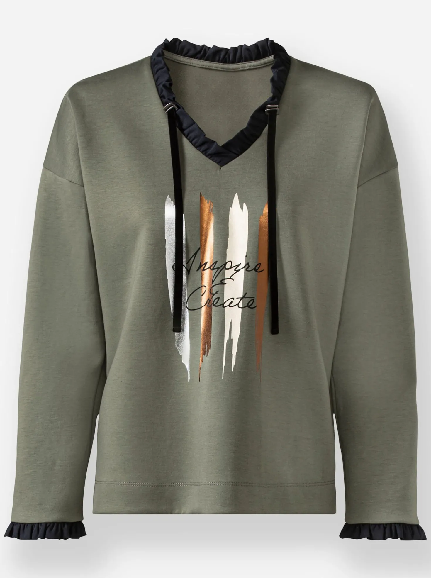 Sweatshirt in weich fließender Qualität