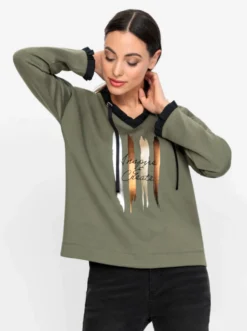 Sweatshirt in weich fließender Qualität