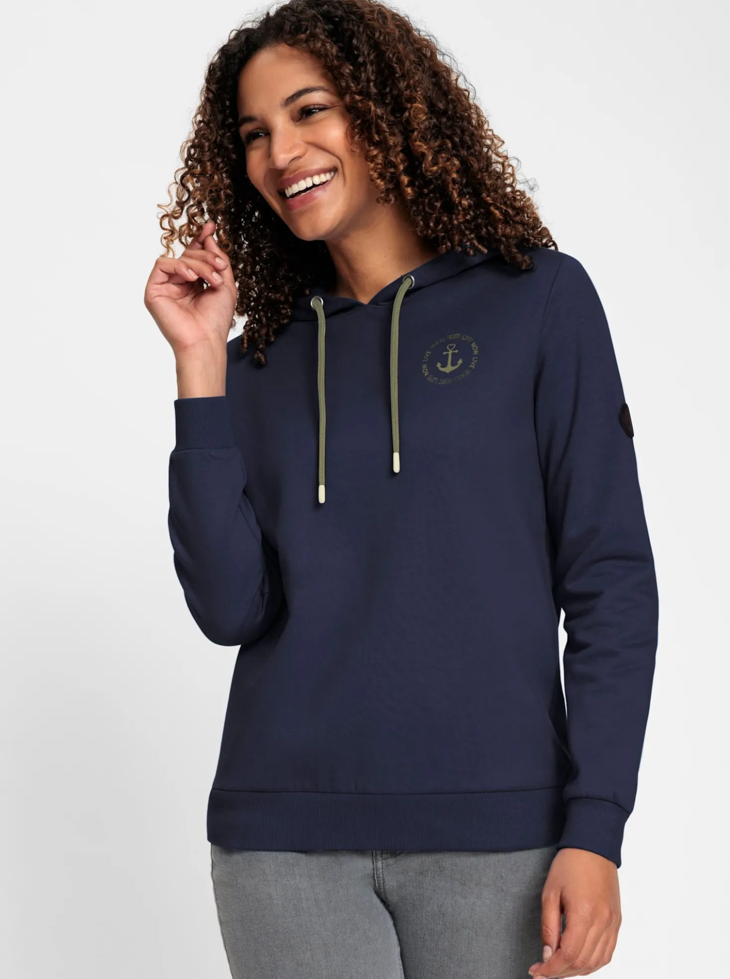 Sweatshirt mit angerauter Innenseite