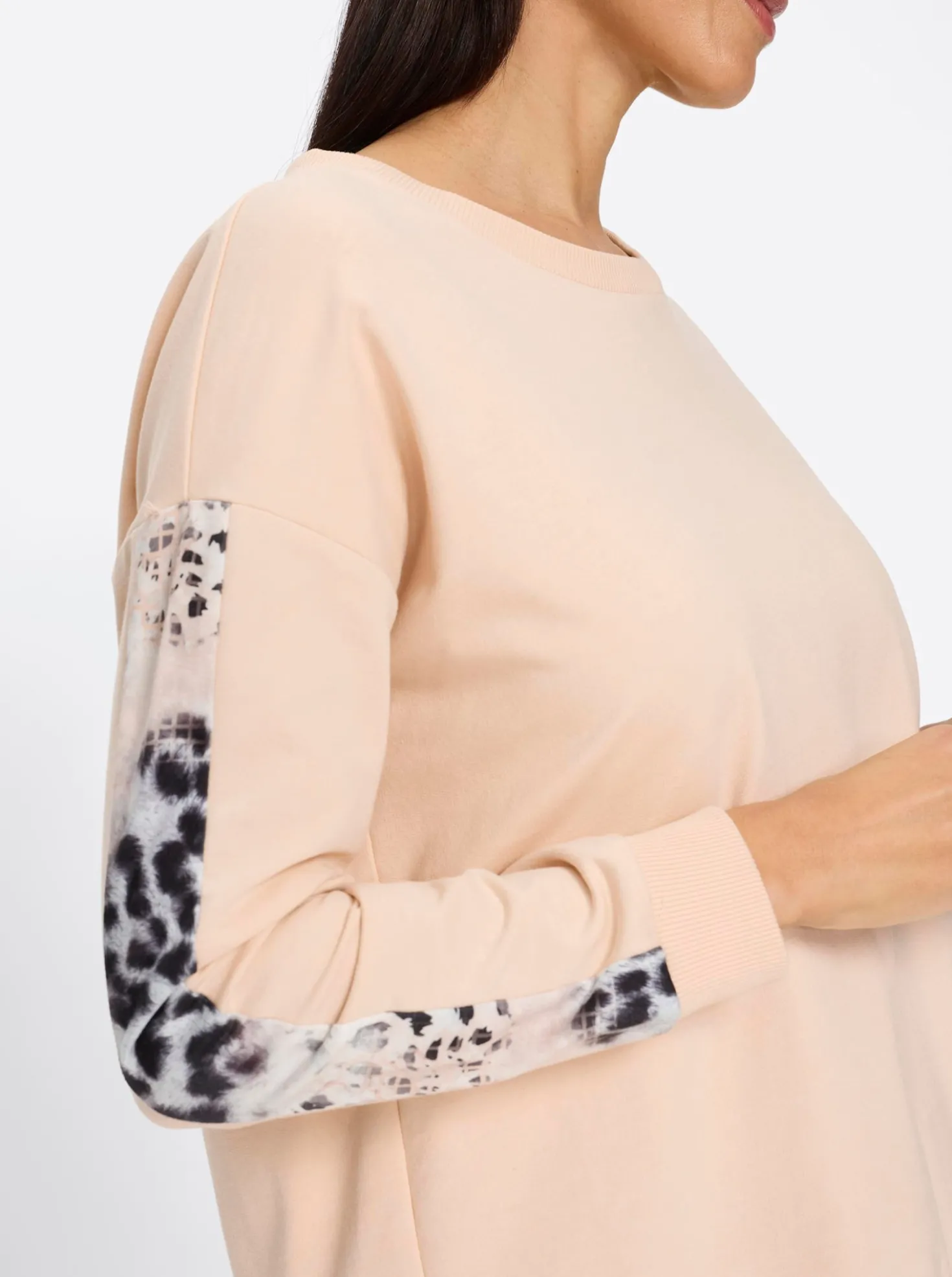 Sweatshirt mit Animal-Print