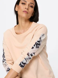 Sweatshirt mit Animal-Print