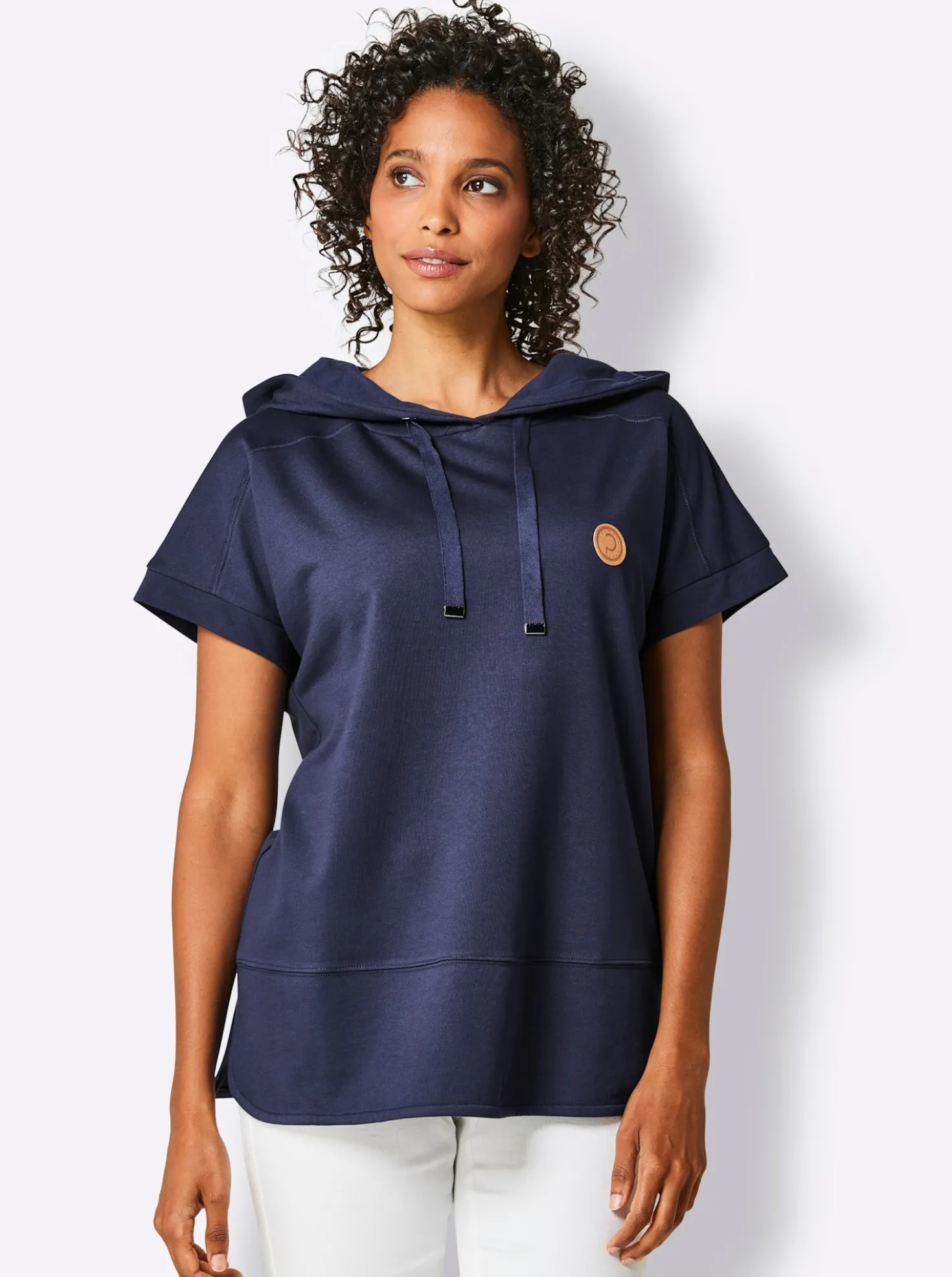 Sweatshirt mit überlappender Schulter