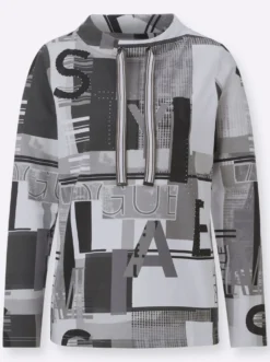 Sweatshirt mit Buchstaben-Print