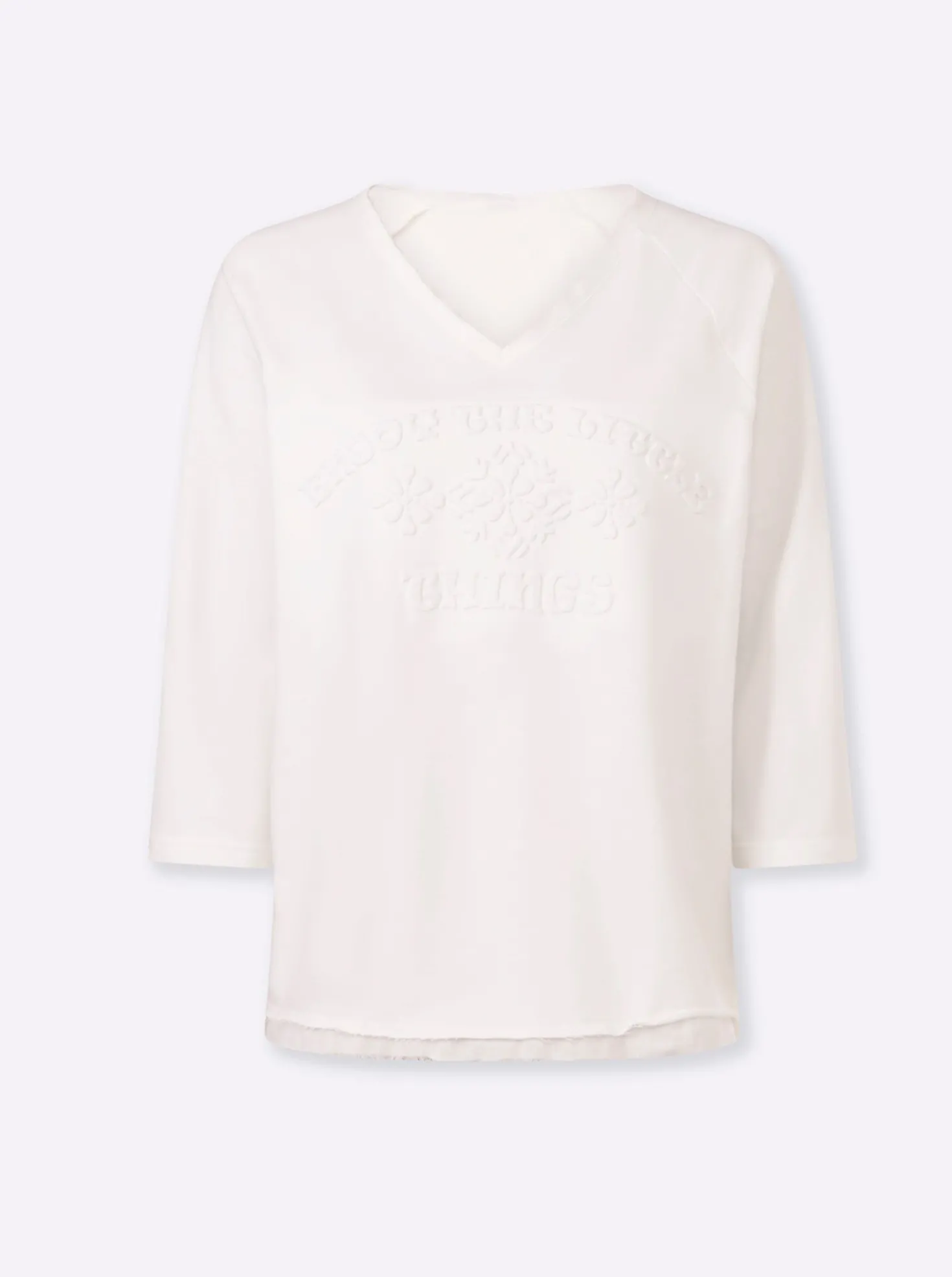 Sweatshirt mit 3D-Prägung