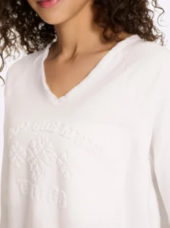 Sweatshirt mit 3D-Prägung