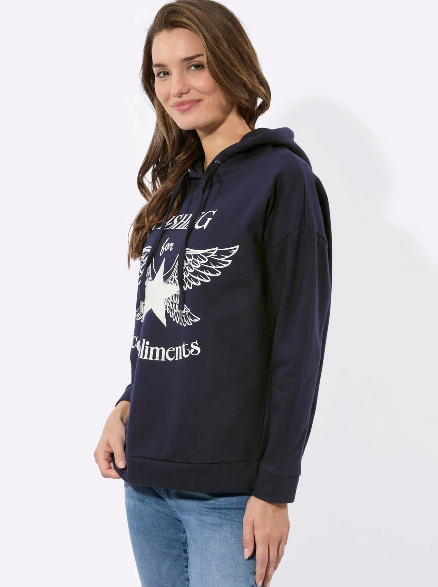 Sweatshirt mit Druck-Motiv