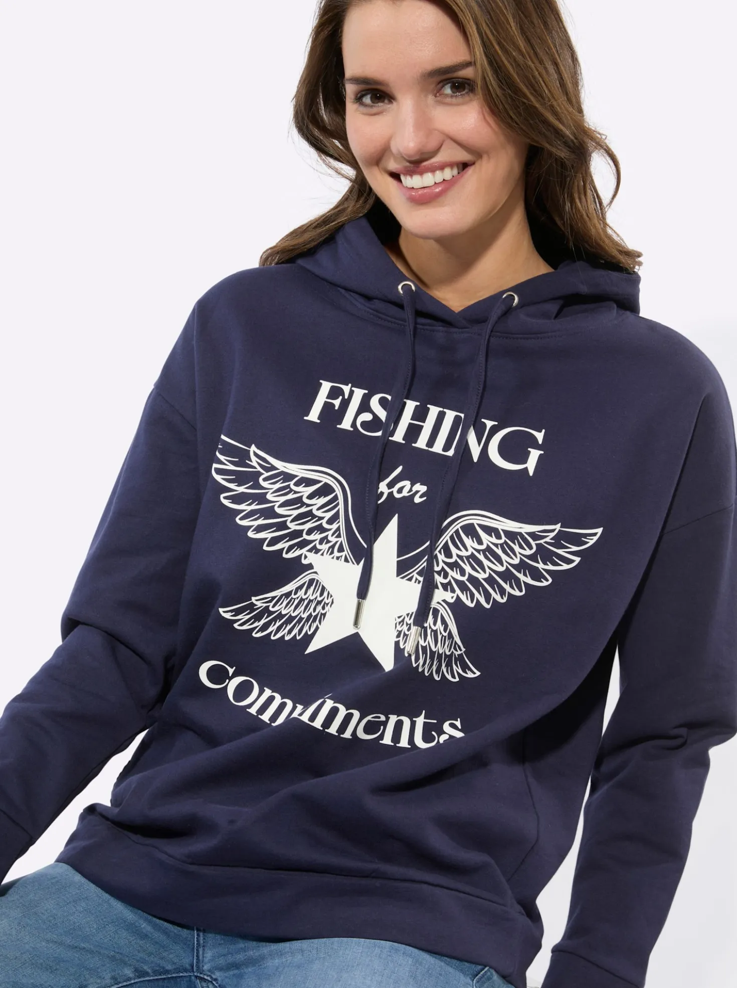 Sweatshirt mit Druck-Motiv
