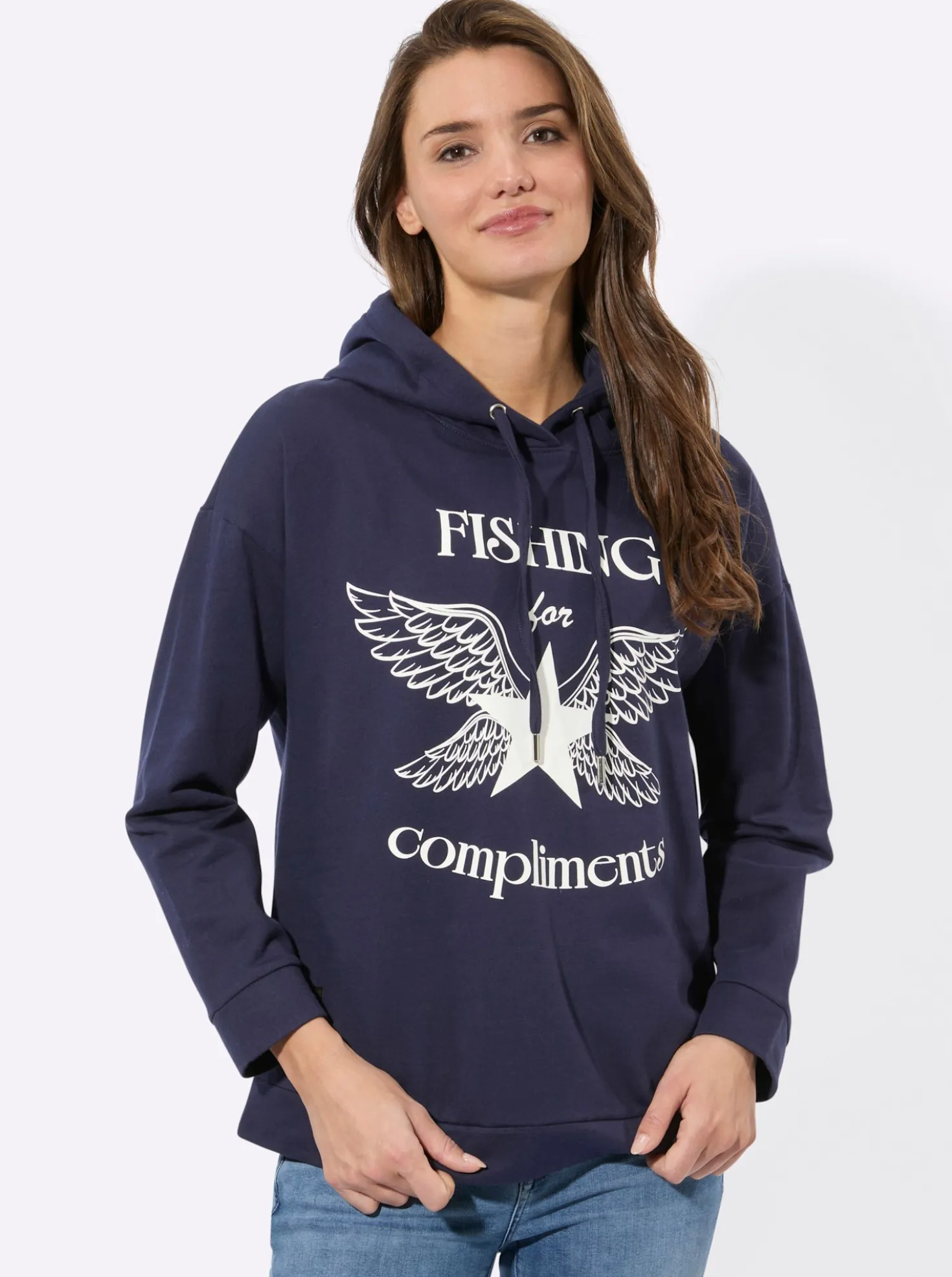 Sweatshirt mit Druck-Motiv