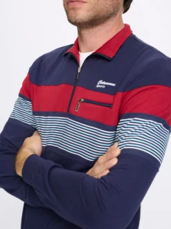 Sweatshirt mit elastischen Bündchen