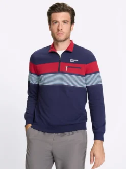 Sweatshirt mit elastischen Bündchen