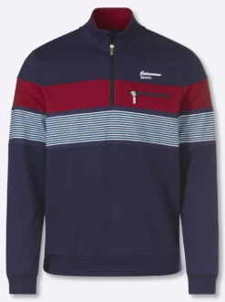 Sweatshirt mit elastischen Bündchen