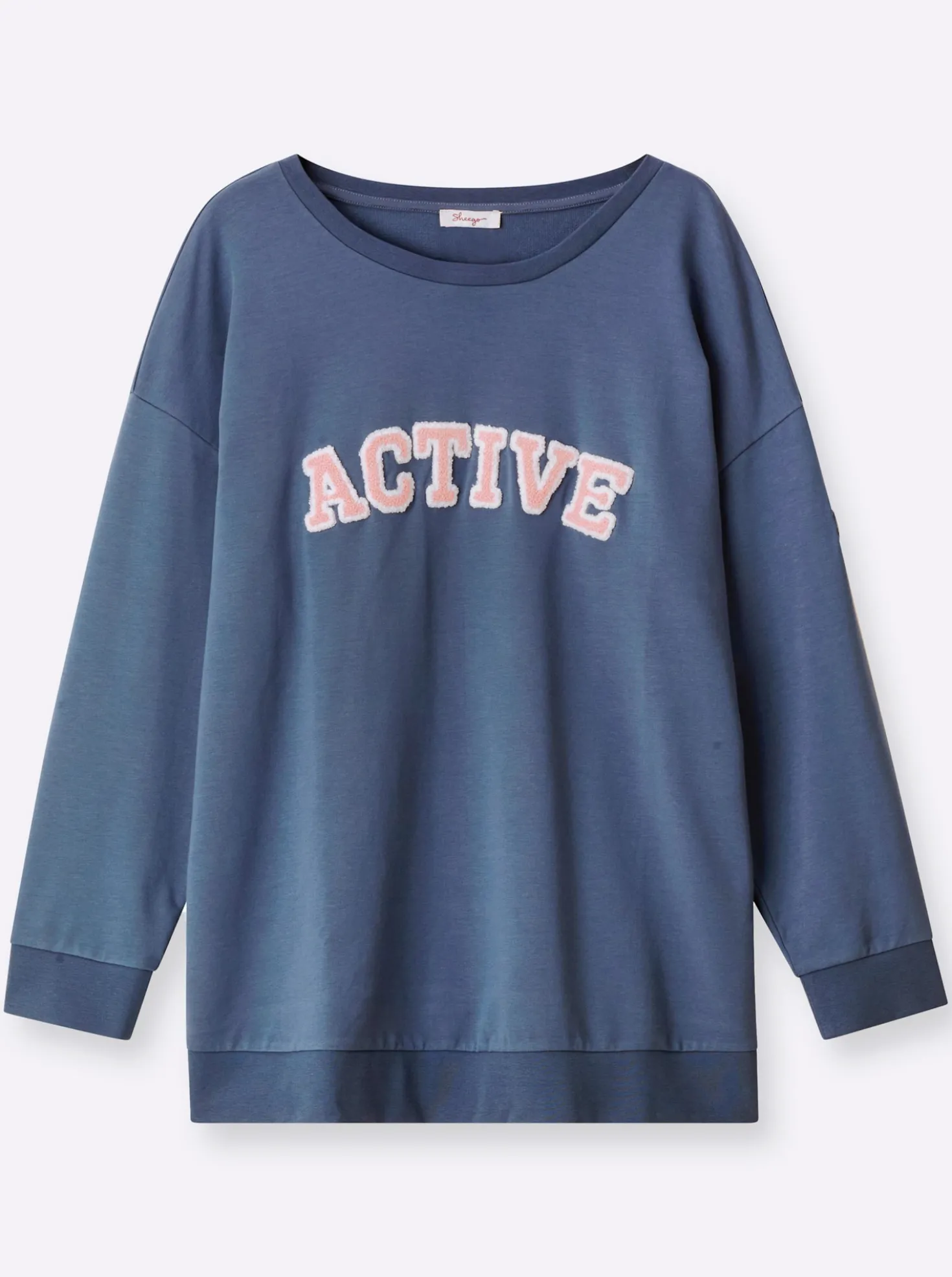 Sweatshirt mit Flockprint