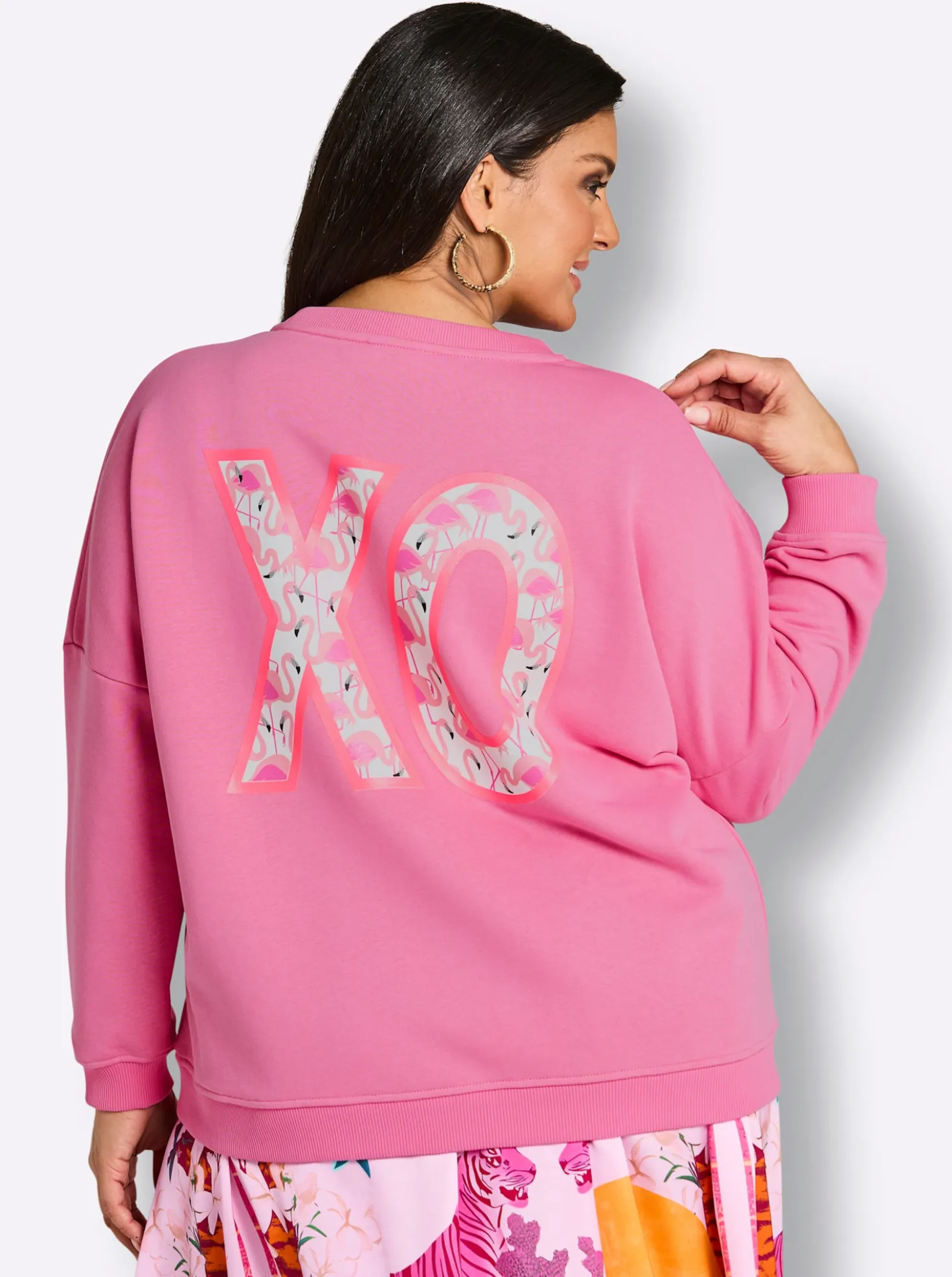 Sweatshirt mit Front- und Rückenprint