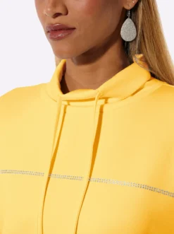 Sweatshirt mit Glitzersteinchen