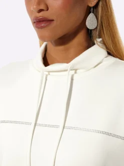Sweatshirt mit Glitzersteinchen